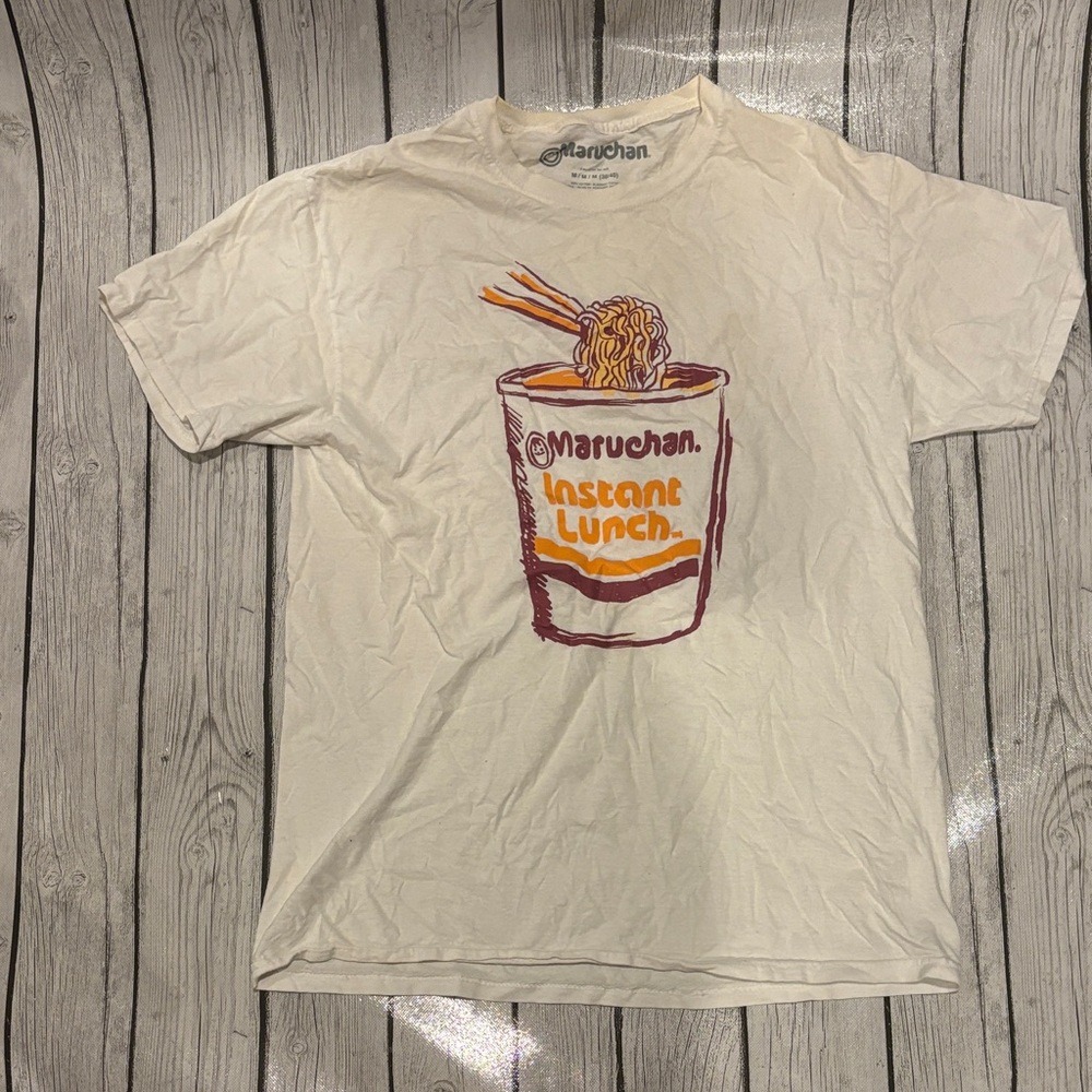 Instant Lunch Graphic Tee - White Maruchan ramen